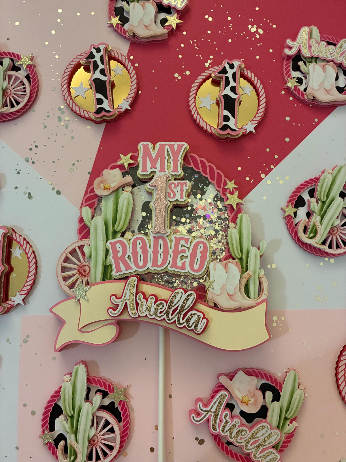 My First Rodeo, 3D cake topper