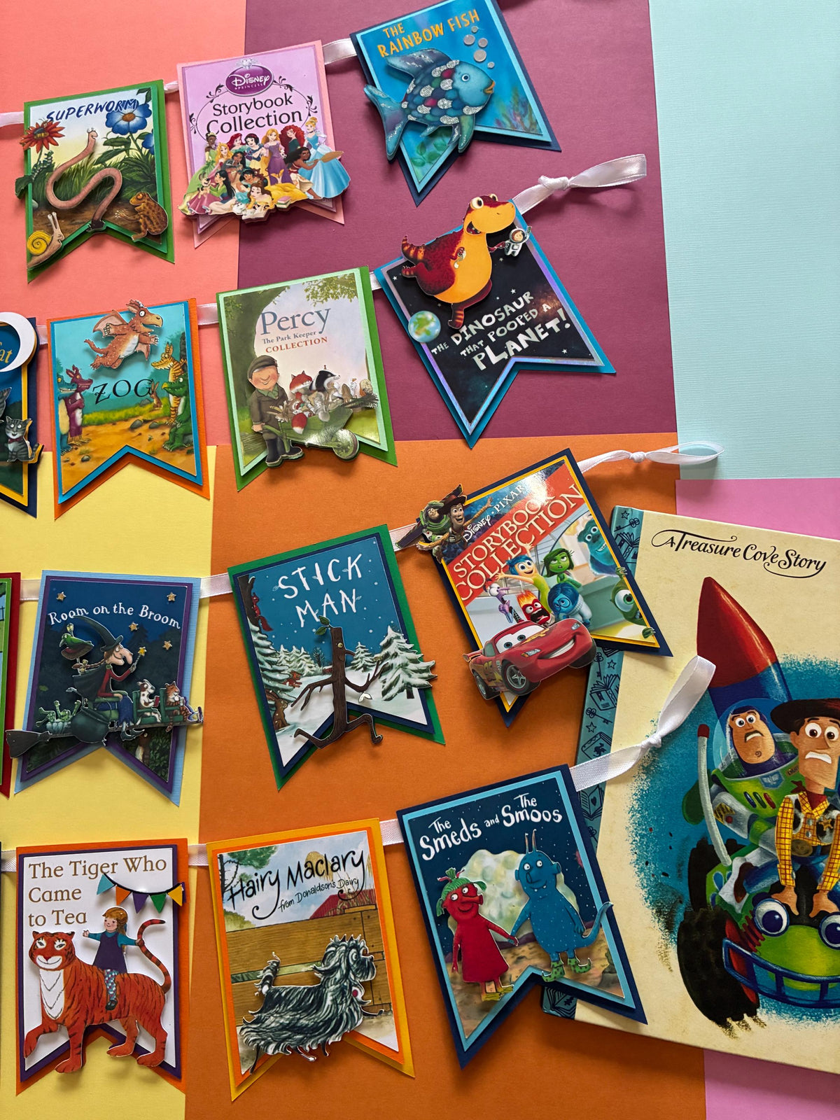 Custom Book Bunting Banner | 3D Bunting | Personalised