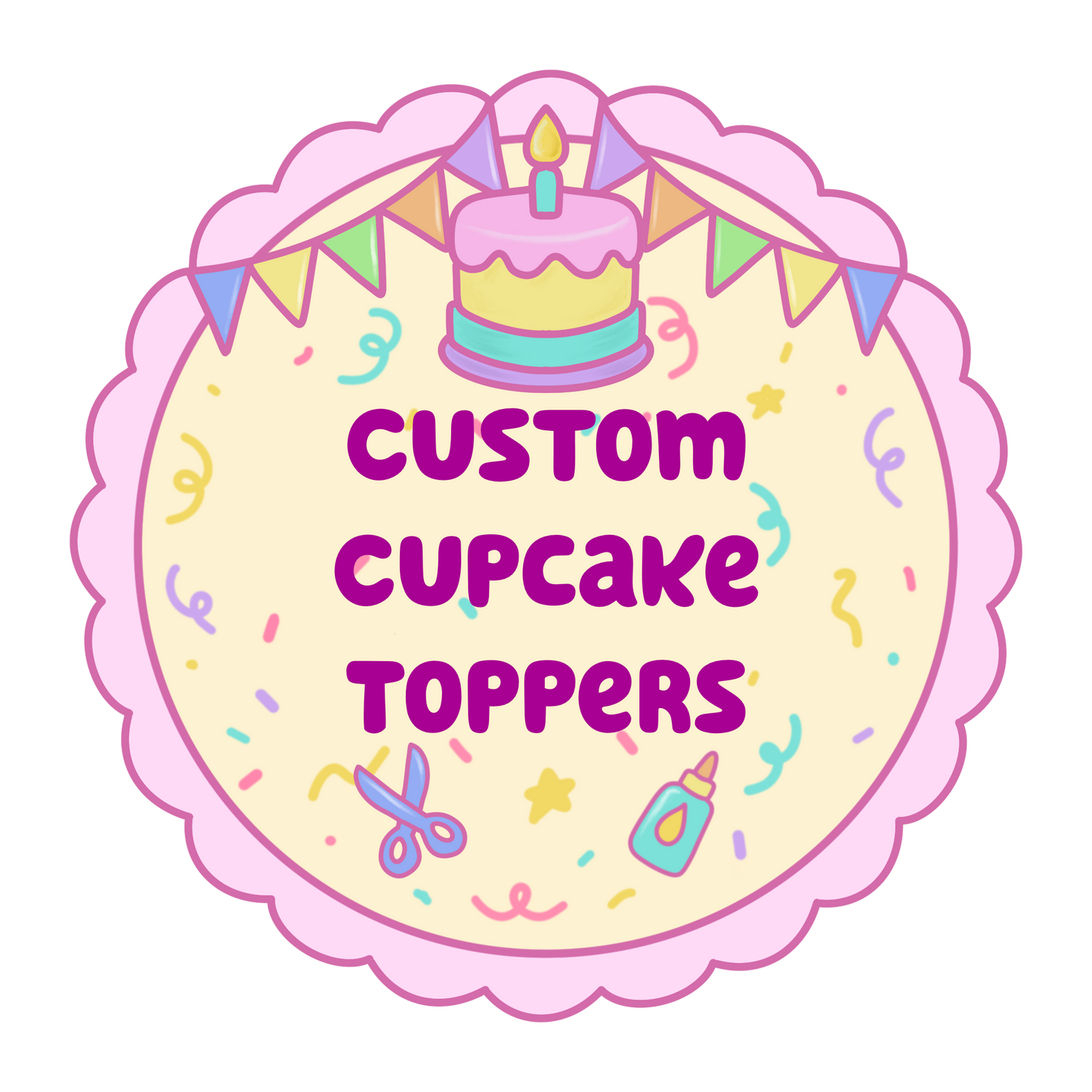Custom Cupcake Toppers