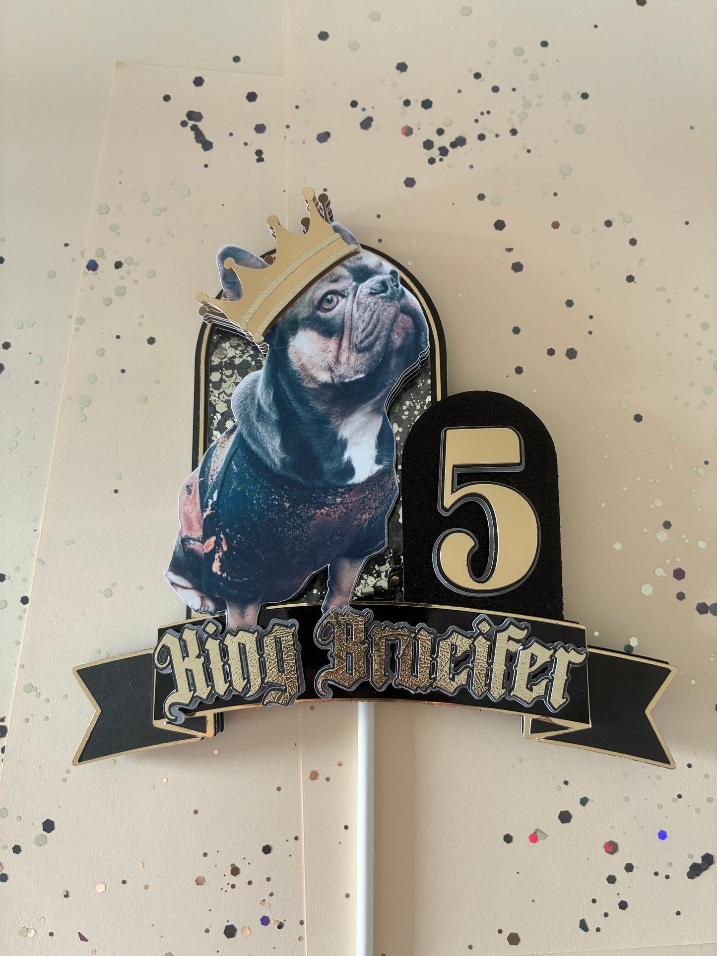 Dog Birthday Cake Topper