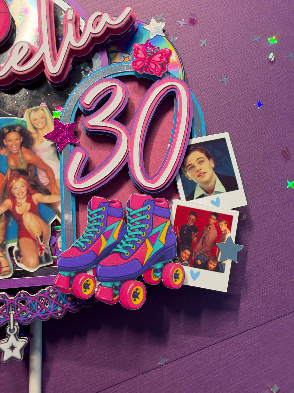 90s Cake Topper