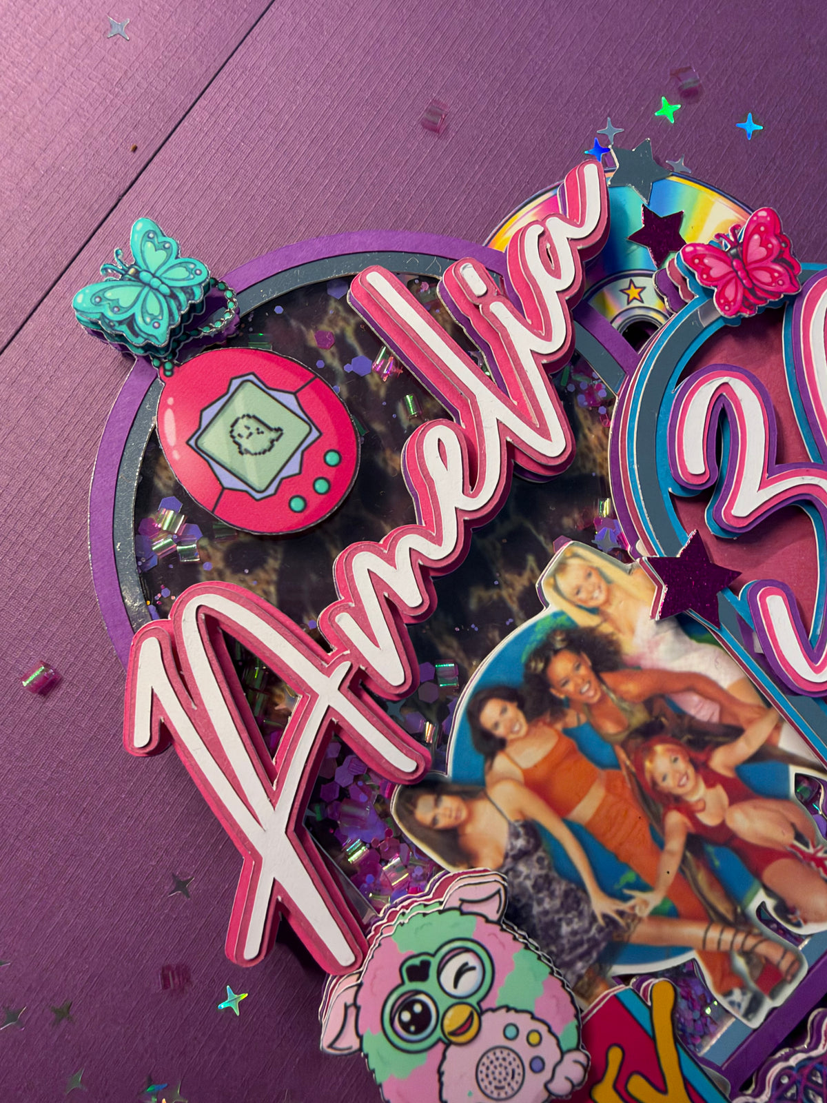 90s Cake Topper