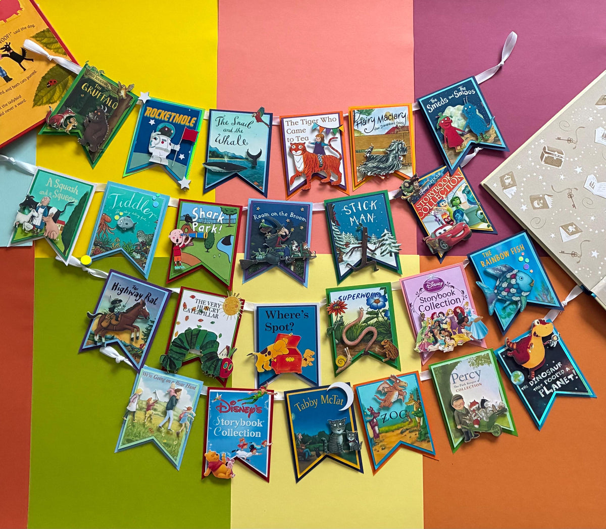 Custom Book Bunting Banner | 3D Bunting | Personalised
