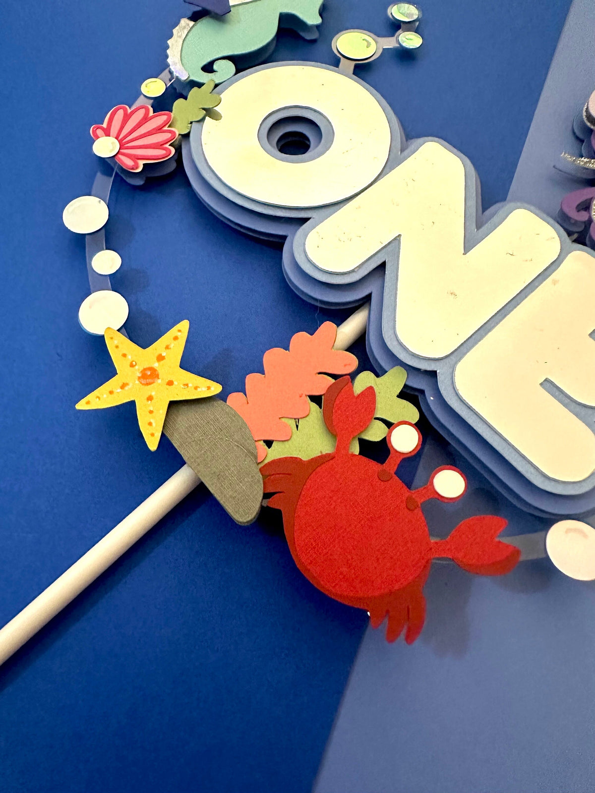 One-der the sea, Baby Sensory, Under the sea, 3d cake topper