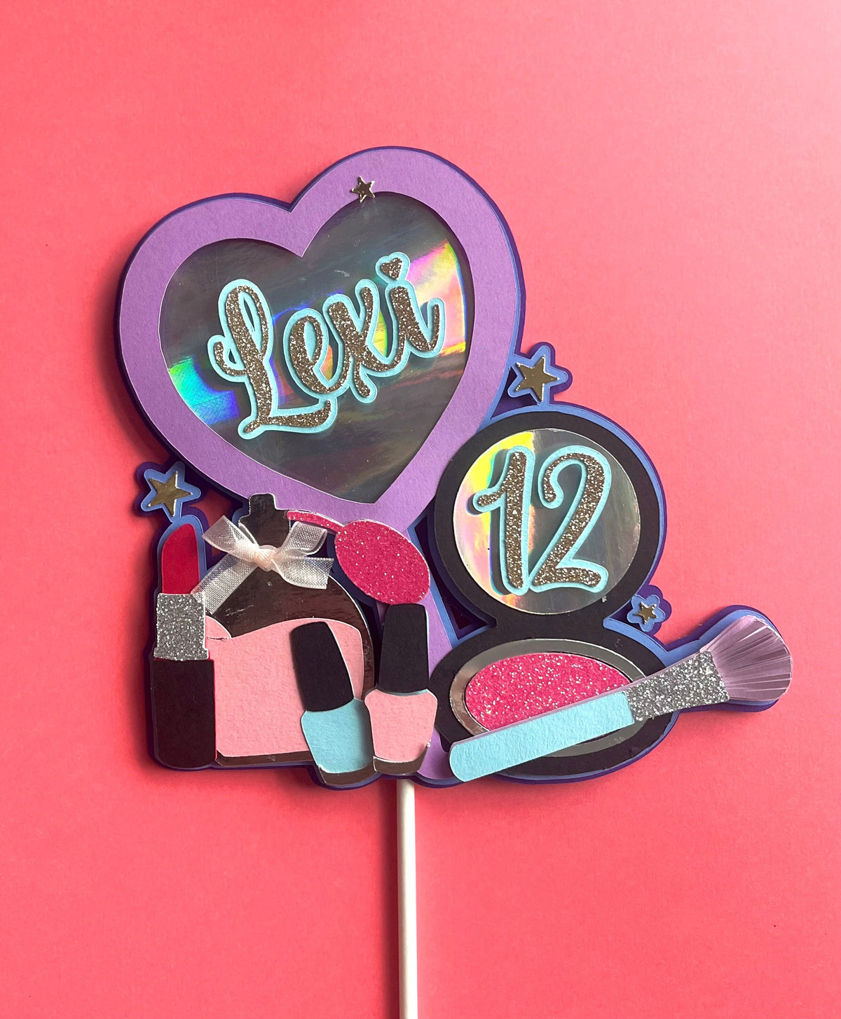 3d Make Up Cake Topper