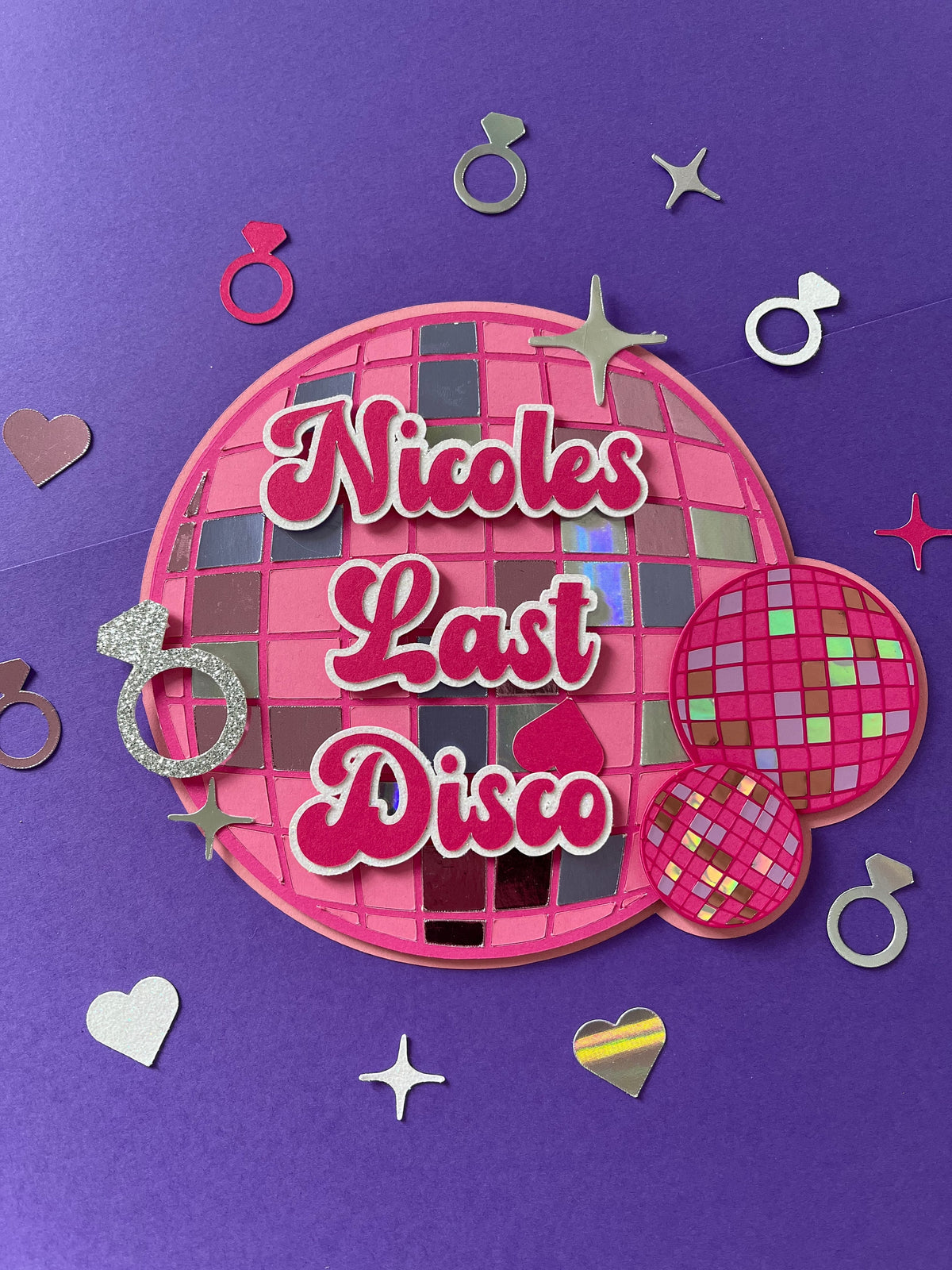 Last Disco 3d Cake Topper, Hen Do, 2023 Bride, Hen Party
