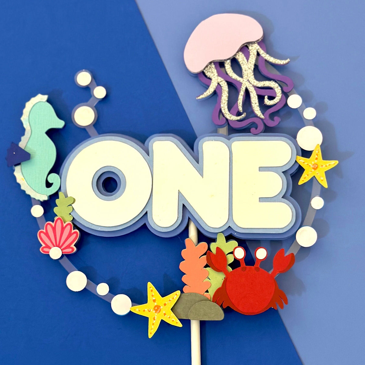 One-der the sea, Baby Sensory, Under the sea, 3d cake topper
