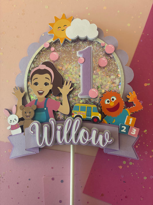 Ms Bubblegum Cake Topper