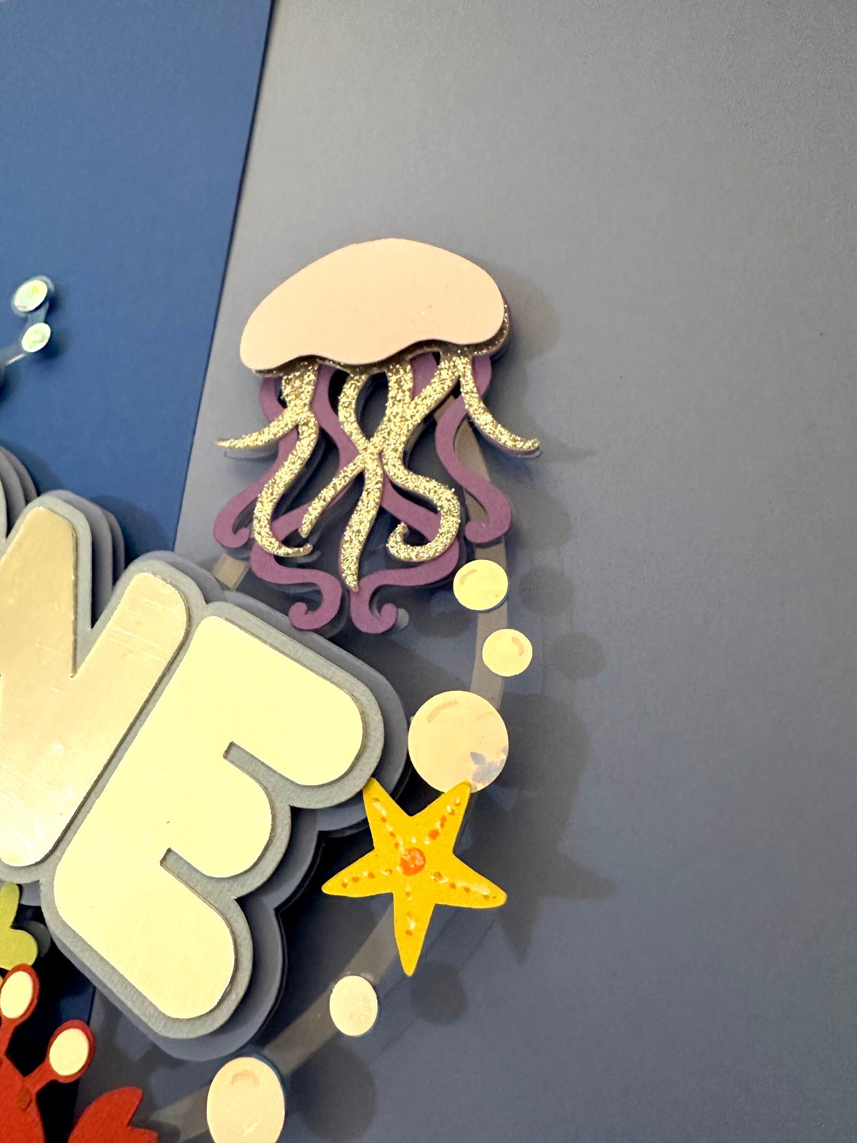 One-der the sea, Baby Sensory, Under the sea, 3d cake topper